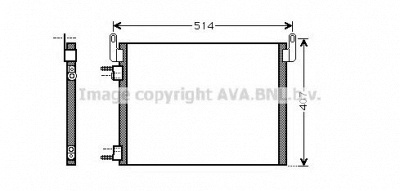 AVA QUALITY COOLING ol5452d -  Конденсатор, кондиционер